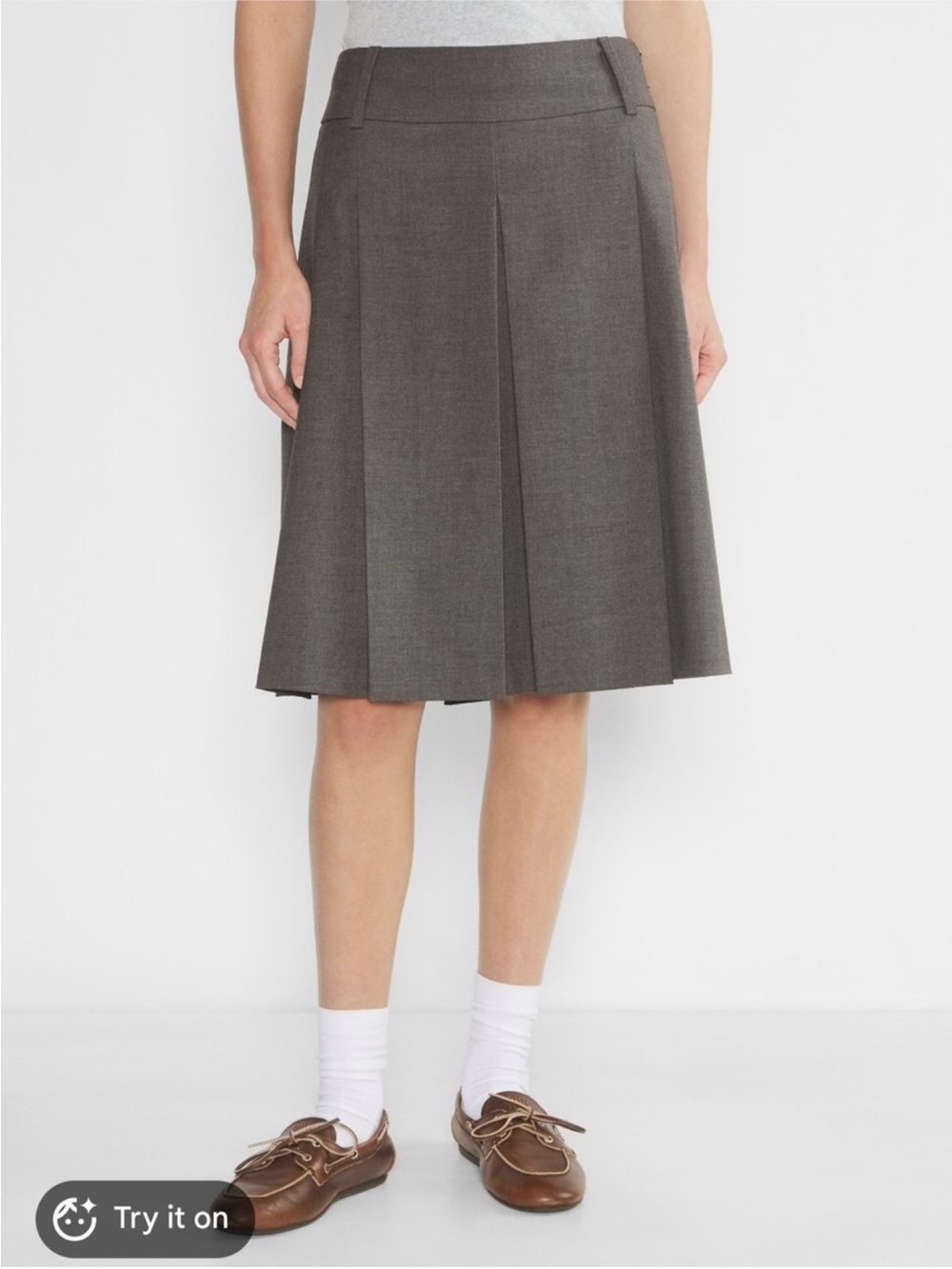 Aritzia Cornetto Pleated A-Line Womens Skirt